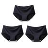 3pcs Sexy Women's Panties Ice Silk Seamless Underwear Girl Lingerie Breathable Comfort Briefs Large Size Panties Women Underpant