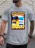Round Neck Short Sleeve T-shirt Featuring a Milk Discomfort Print