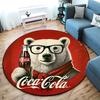 Christmas Gift Halloween Theme Bear Truck Coca Cola Round Carpet Soft Home Decoration Corridor Table and Chair Anti slip Outdoor Floor Mat Carpet H6