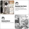Bathroom Organizer Rack Over The Washer Storage Shelf Washing Machine Utility with Countertop Stand Balcony Dryer