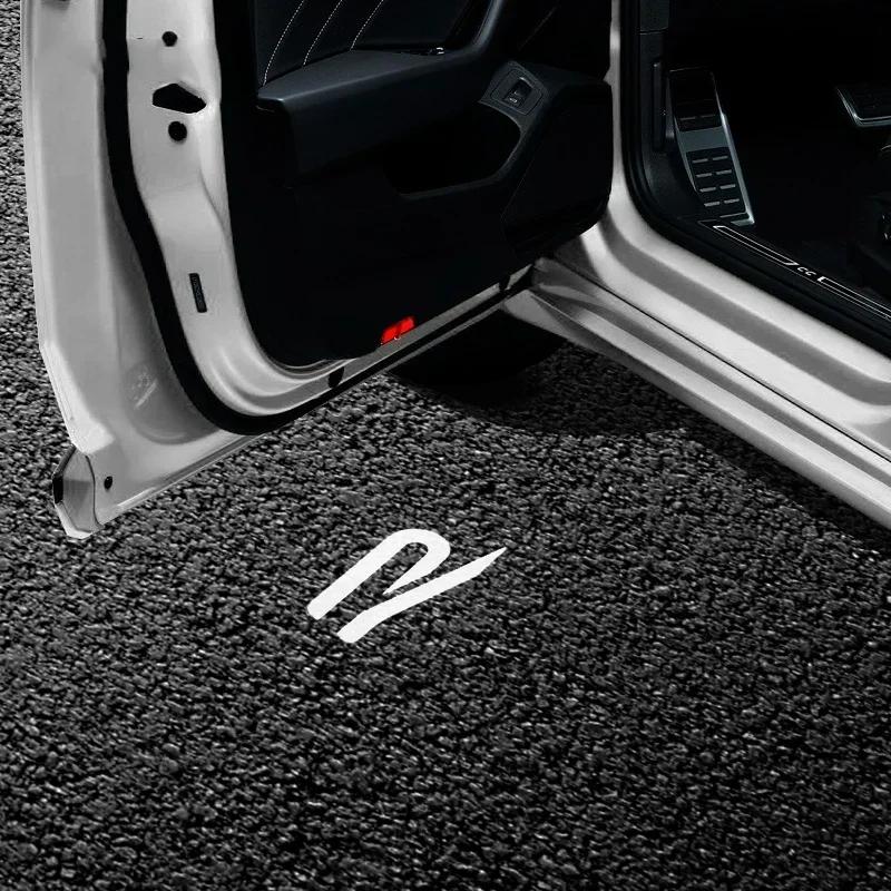 2026 Новые Для VW VOLKSWAGEN Автомобильные Подсветки Дверей Приветствия для VOLKSWAGEN VW R LINE Rline Golf Tiguan Touran Touareg EOS Jetta Passat T-