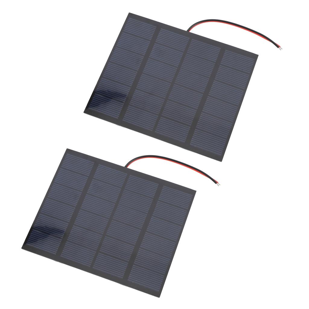 2PCS 1.5W 6V Small Solar Panels Monocrystalline Silicon DIY Solar Charging Panel for Phone Tablet