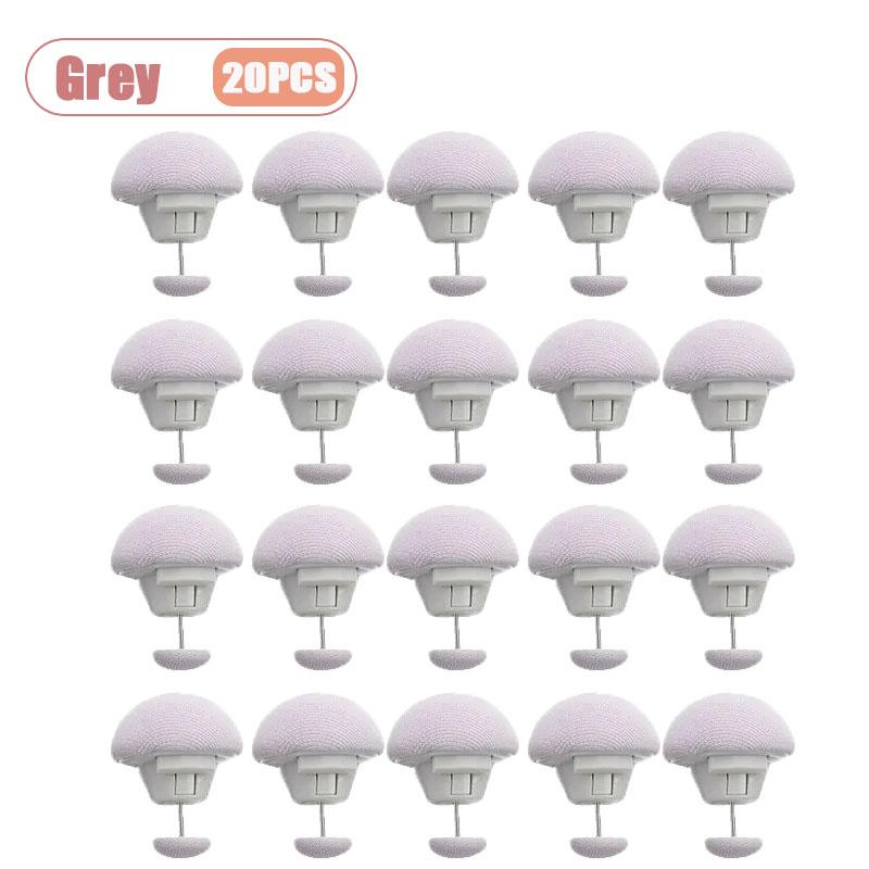 20-80PCS Reusable Mushroom Shape Clips Removable Easy Release Fastener for Blanket Sheet Curtain Socks Multipurpose Clamps
