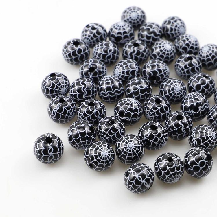 10 Pieces Wooden Bead for Crafts Handmade Round Beads for Jewelry Making