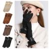 Chamois Leather Suede Leather Gloves Thicken Winter Driving Gloves Gloves Women