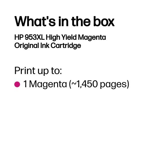 Hp 953Xl (F6U17Ae) Ink Cartridge, Magenta