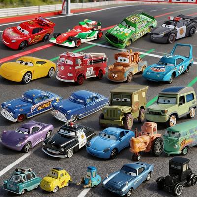 Машинки Тачки Pixar Молния МакКуин Мэтр Джексон Шторм Король Мэтр 1:55 Модель игрушки-машинки из металлического сплава Игрушки Детские подарки