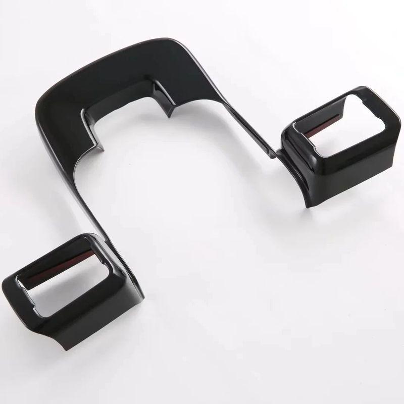 For Hyundai Santa Fe 2024 2025 ABS Carbon Fiber Steering Wheel Buttons Switch Frame Cover Sticker Car Styling Accessories