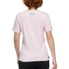 adidas Футболка Neo Round Neck, удобная, дышащая, спортивная, повседневная, с коротким рукавом, женская, розовая GJ5653