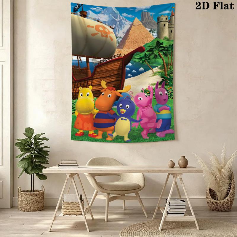 The Backyardigans Pattern Home Decor Tapestry, Wall Hanging, Decorative RV Wall Cloth.SGT0917344