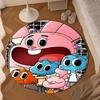 Gum-ball's Amazing World Round Rug for Livingroom,Bedroom, Palyroom, Chair Rug, Area rug, Circle Carpet, Large Size Decor Fan Christmas gift