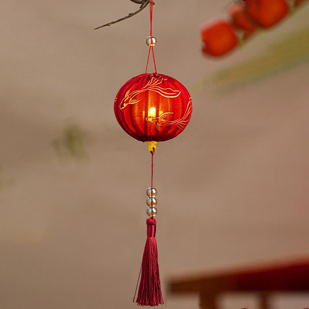 Светящийся самодельный ручной фонарь, фонарь в китайском стиле, подвесное украшение, украшение для дома