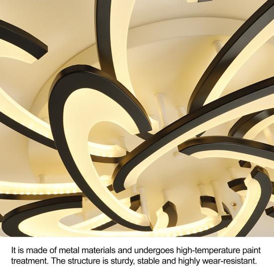 Художественная потолочная лампа в виде цветка, уникальный дизайн лепестков, светодиодный свет для дома, диммируемый современный светильник для декора спальни, гостиной