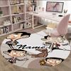 Customizable M-Mr Bean1 Round Non-Slip Carpet - Ideal for Garden, Picnic, Office, Perfect for Decoration, Suitable For All Seasons