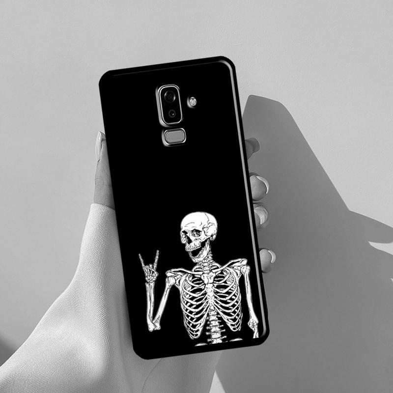 Rock and Roll Skull For Samsung J3 J5 J7 J510 J310 J330 J710 J730 J1 A3 A5 2016 2017 J4 J6 Plus J8 2018 Case