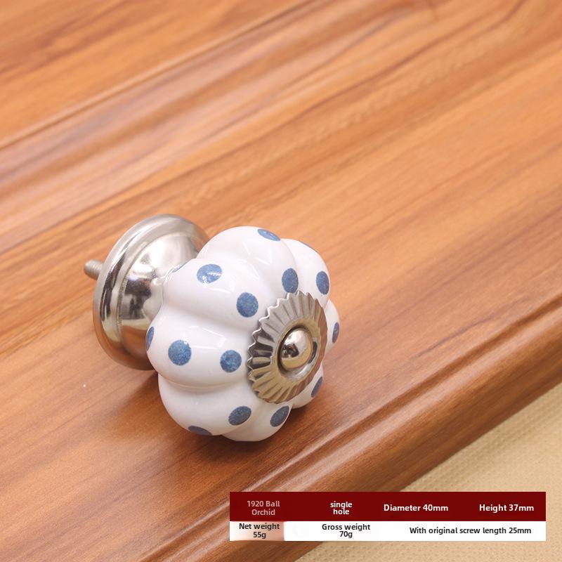 Керамическая ручка с одним отверстием в европейском стиле для шкафов и ящиков
