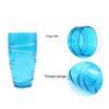 Набор из 4 пластиковых стаканов, многоразовые стаканы с вихревым дизайном, штабелируемые стаканы для воды для пикников в саду, кемпинга, барбекю, вечеринок
