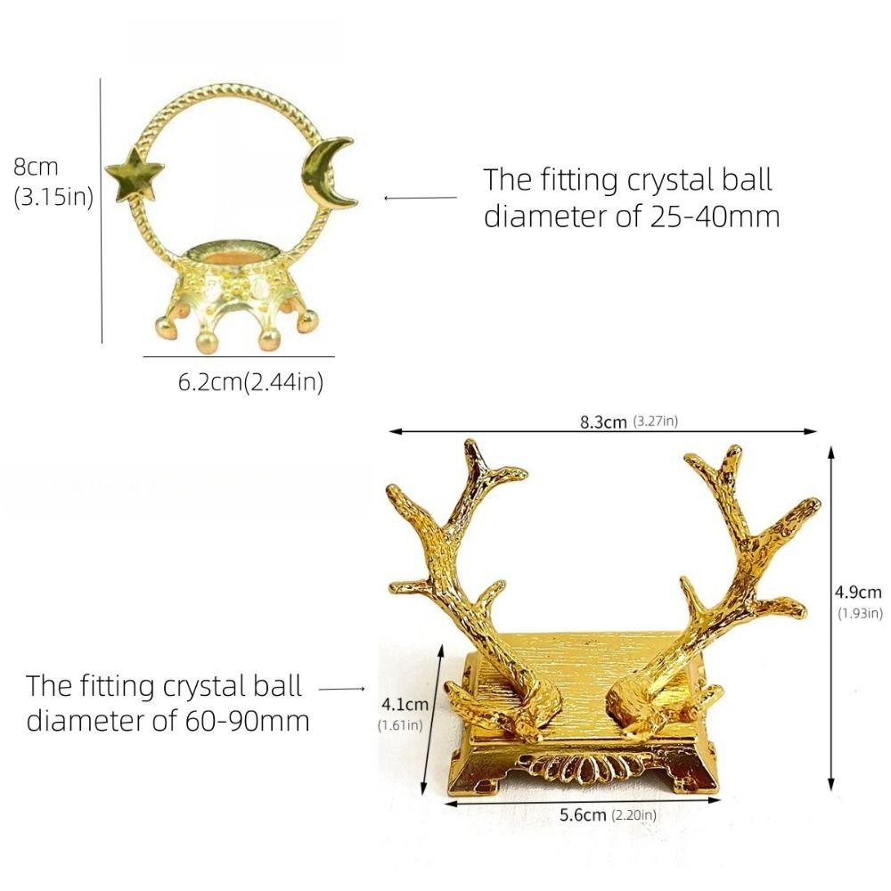 Antler Crystal Ball Holder Crown Crystal Ball Base Jewelry Tray Crystal Ball Placement