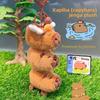 Cartoon Plush Capybara Wallet Earphone Bag Keychain Small Decorations Pendant