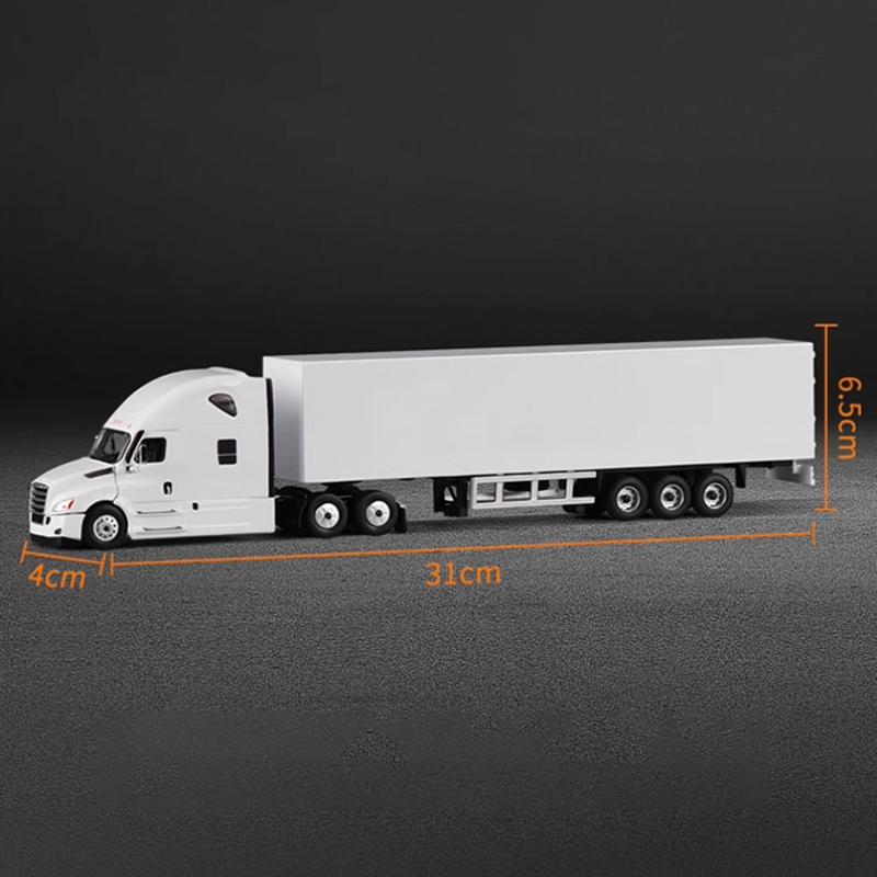 Perka Diecast 1:Масштаб 1:64 Контейнеровоз Freightliner Автомобиль экспресс-доставки Модель-симуляция из сплава Коллекция Сувениры Подарки