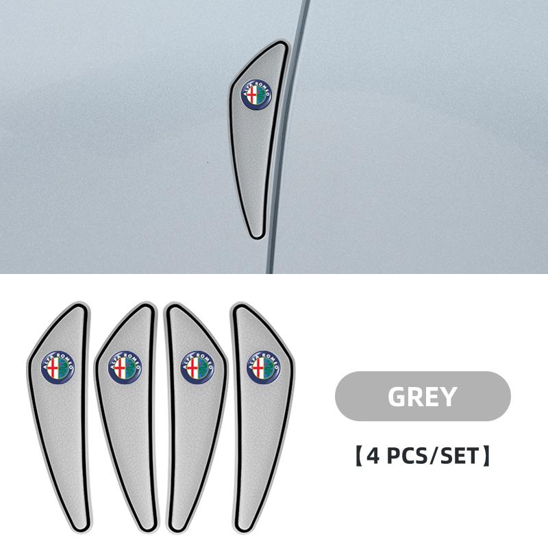 BQVLT1 4pcs Car Door Rearview Mirror Edge Guard Protection Strip For Alfa Romeo 159 Giulietta Giulia 147 Mito 156 Stelvio Volante
