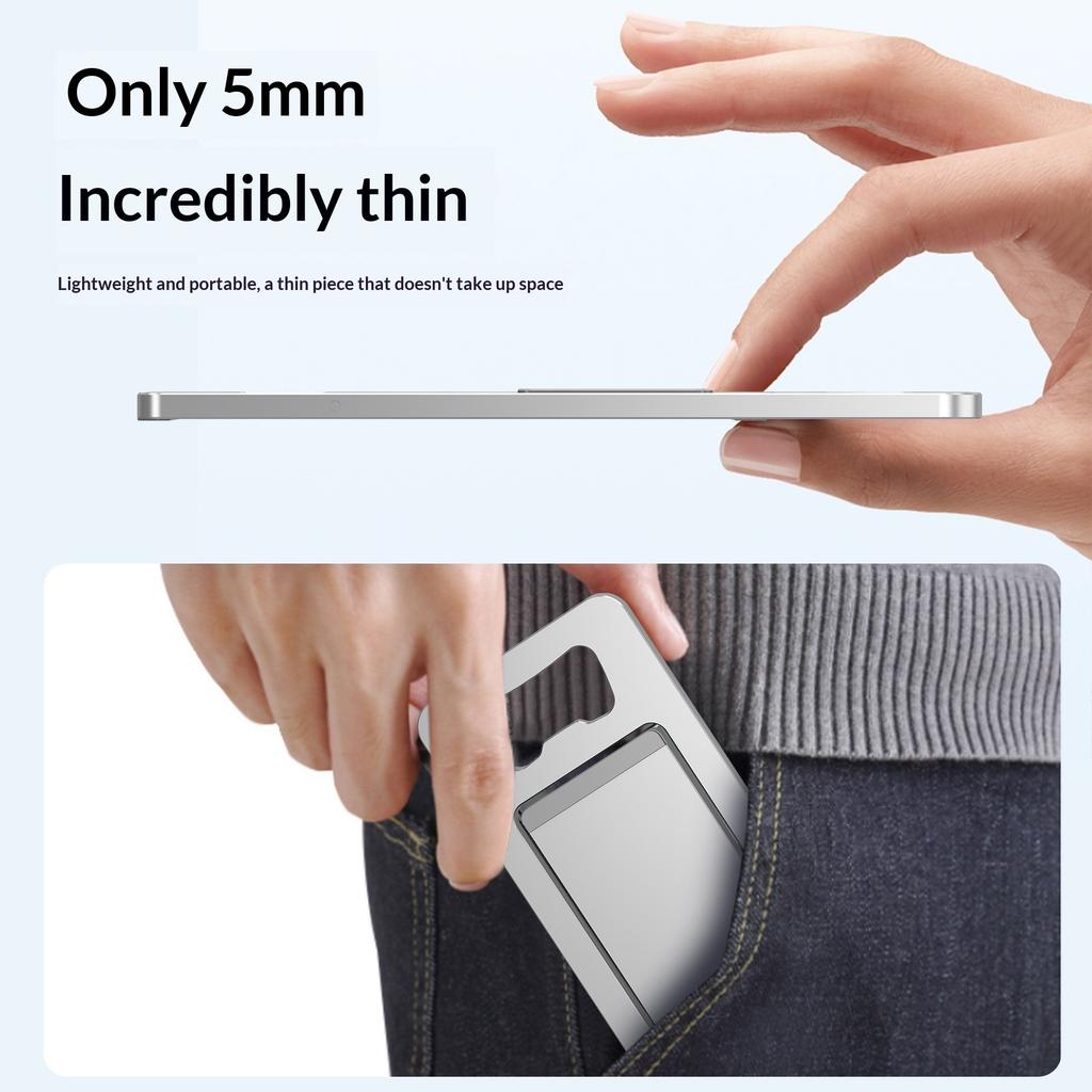 Aluminum Alloy Portable Open Lid Mobile Phone Holder Card Holder Portable Shelf Desktop Drama Tracking Bracket Folding Bracket