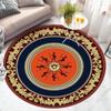 Круглые ковры для гостиной, винтажные цветочные ковры большой площади, домашний декор, роскошные богемные коврики в экзотическом стиле, мягкие полиэстеровые коврики для спальни