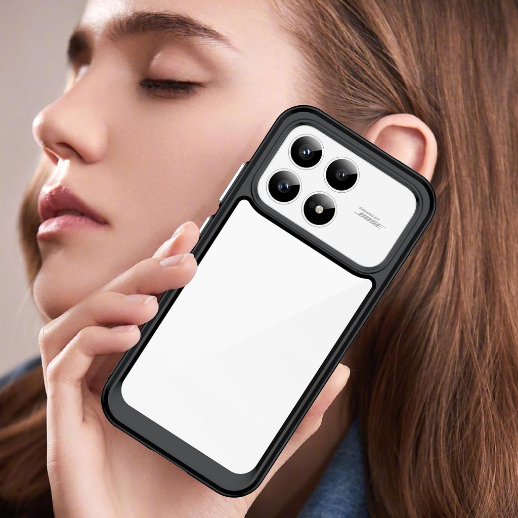 For Xiaomi Redmi K90 5G/Xiaomi Poco F8 Pro Phone Case WANLONFENG XC Series TPU Acrylic Cover with Tempered Glass (Big Lens Hole)