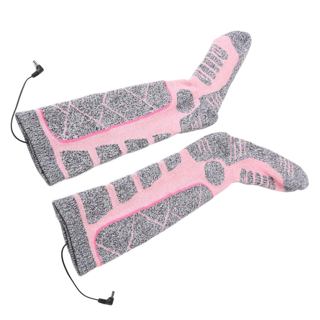 Электрические носки с подогревом, высокие, регулируемая температура, 3 режима, электронные носки-грелки для ног для пожилых людей, зимние