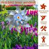 1/10 шт., фермерский серебряный лазерный отпугиватель птиц, вертушки, вращающаяся ветряная мельница, декор для газона, отпугиватель птиц для сада
