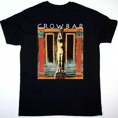 Черная Хлопковая Футболка с Логотипом Группы Crowbar For Fan Полный Размер S 5XL