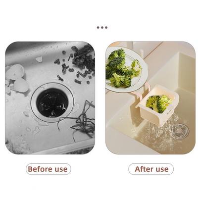 Sink Drain Basket Space-saving Sink Organizer 2-pack Drain Basket Sink Strainers Food Catcher Filters Detachable for Easy