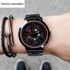 Новые часы I Fashion Men's Student Casual Waterproof Steel Band Rotating Watch для мужчин
