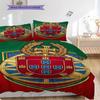 Portuguese Heritage Emblem Three-piece set (1 * duvet cover + 2 * pillowcase, without core) Christmas birthday gift Duvet cover and pillowcase