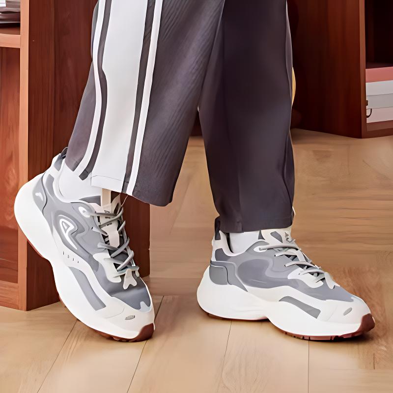 Anta Звезда Ретро Повседневный Флис Нескользящие Теплые Низкие Кроссовки Папы Женские кроссовки Серый 922348836-9