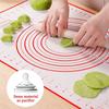 Small/Lager Silicone Pastry Mat For Rolling Dough Kneading Mat With Measurements Bakery Mat For Baking Oven Liner