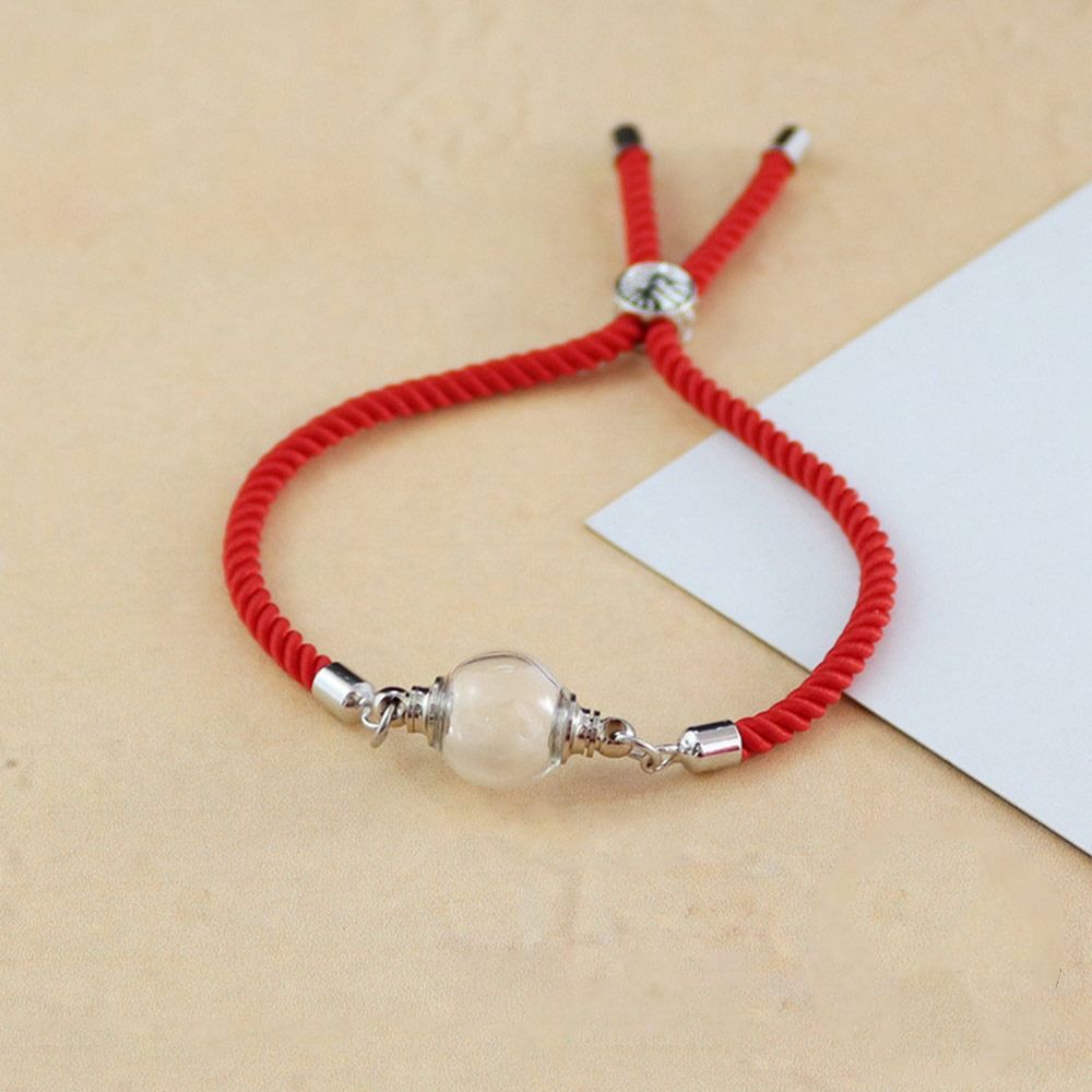 Многоцветный браслет из шнура с подвеской-шармом в виде изогнутого куба на удачу, подарок, стеклянная колба