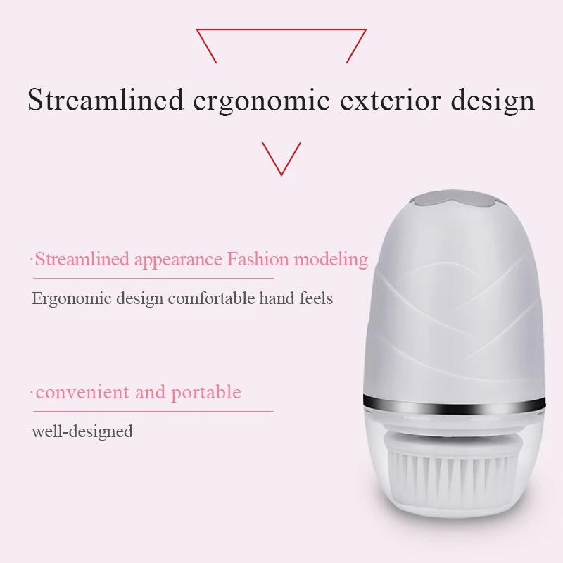 3 в 1 перезаряжаемая щетка для очищения лица, средство для удаления черных точек, средство для снятия макияжа, глубокое очищение пор лица, массажер для очищения лица