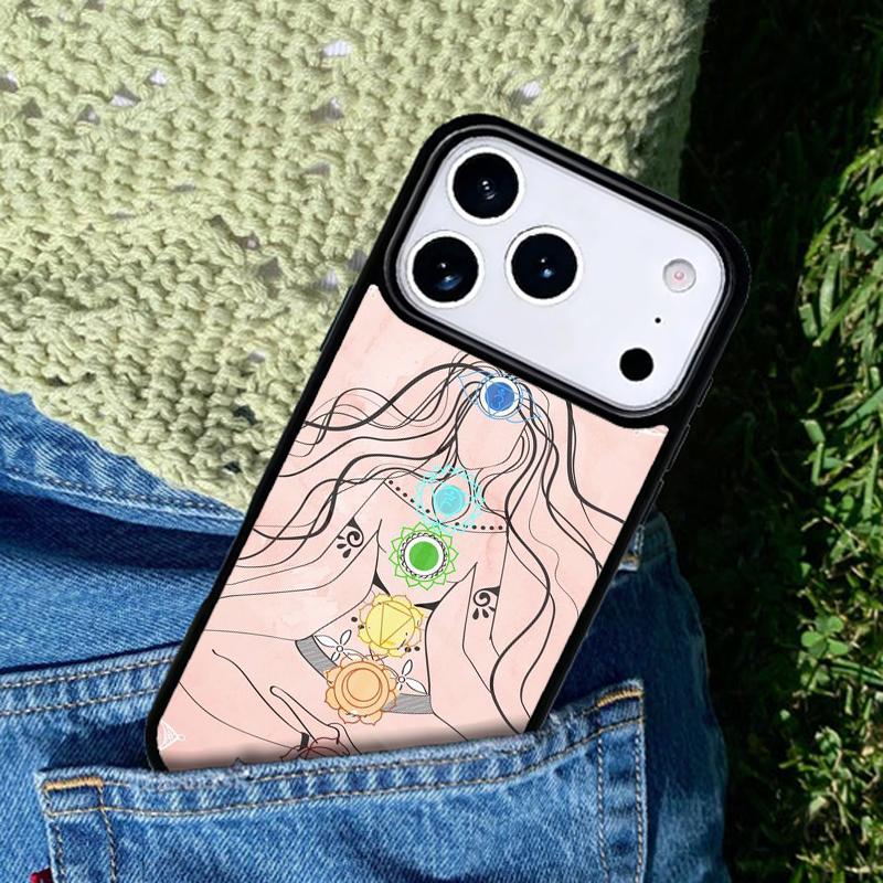 Чехол для мобильного телефона Мандала Чакра Йога Совместим с IPhone 17 16 15 14 13 12 11Pro Max 17 Air cover