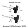 Live Broadcast Camera Tripod Knob Screw: Selfie Stick Accessory with T-Shaped Nut & Rubber Head