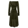 Womens Gothic Punk Cosplay Hooded Cloak Cape Coats Witch Swing Dress Costume
