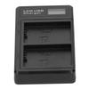 Plastic Battery Charger with LCD Display Camera Battery Double Charging for LPE5
