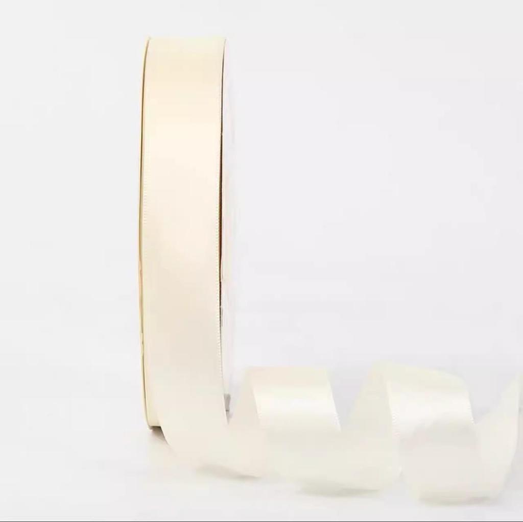 2,5 см Высококачественная однотонная красная шелковая лента для подарков, букетов и упаковки коробок для тортов