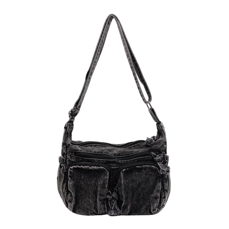 Женская сумка через плечо из денима большой емкости