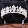 Bridal Crown Baroque Crown Accessories Red Crystal Rhinestone Wedding Hair Comb