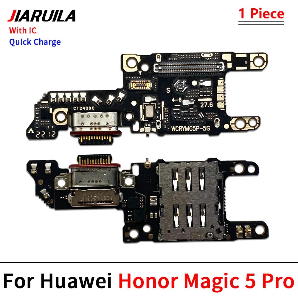 Новый USB-порт для зарядки, док-станция, разъем, плата, шлейф для Huawei Honor Magic 4 5 6 7 8 Pro Lite