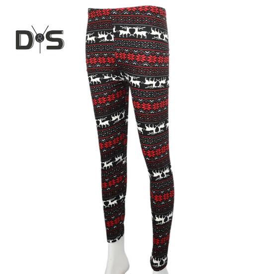 Леггинсы осень-зима с принтом лося и снежинок, обтягивающие, с высокой талией, отличная эластичность, приподнятая попа, плотные, теплые, мягкие, рождественские, длинные брюки, утягивающие брюки