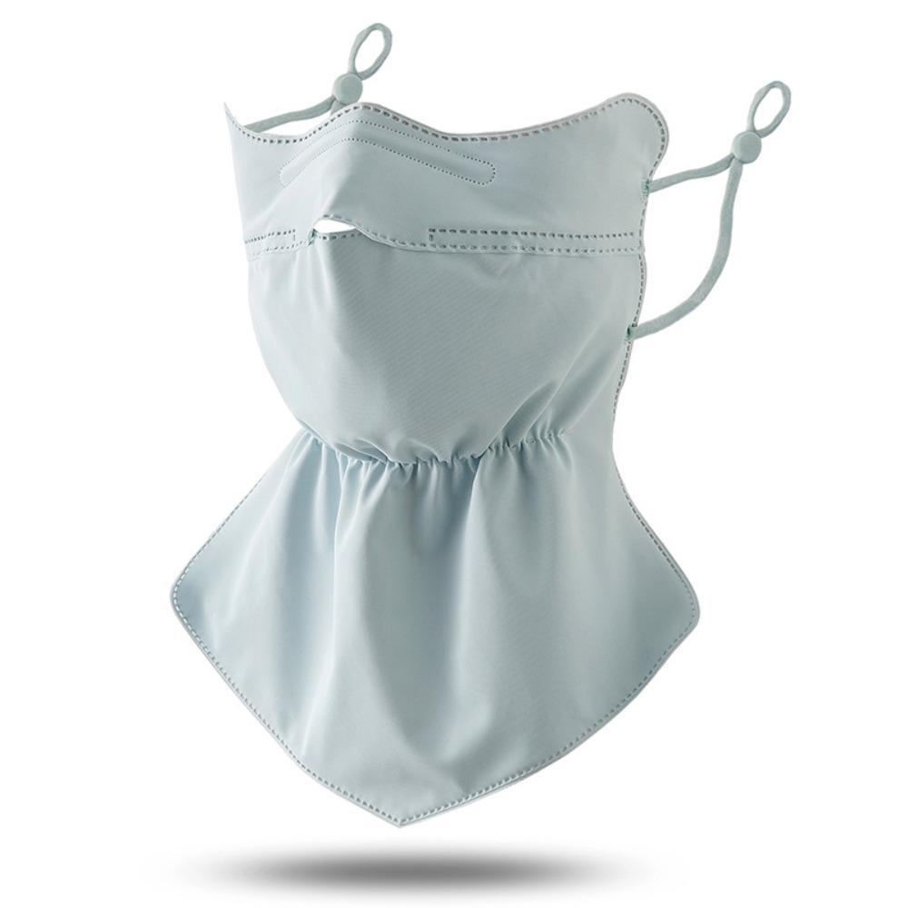 Fashion Quick Drying Ice Silk Mask Breathable Hanging Ear Sun Protection Mask Solid Color Anti-UV Mask Scarf Women
