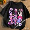 2026 Милые футболки с Помни Детские Цифровой Цирк с коротким рукавом Повседневная мода с принтом Для мальчиков и девочек Топы Весна Лето