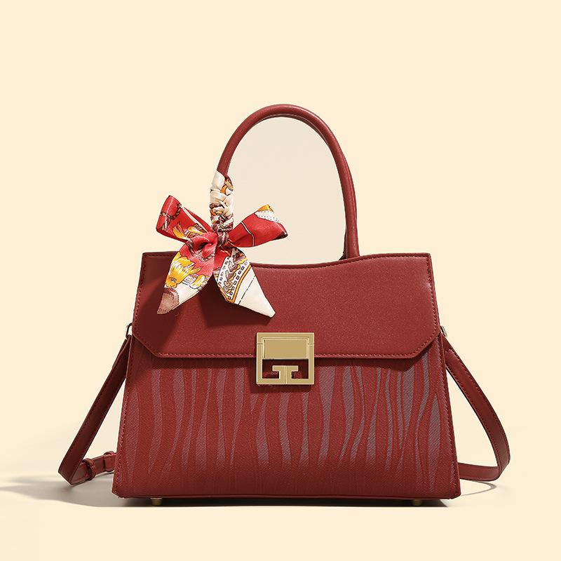 Mother's Day Red Bag Female Mother Wedding Bag Middle-aged Lady Handbag Mother-in-law Wedding Gift Bag Single Shoulder